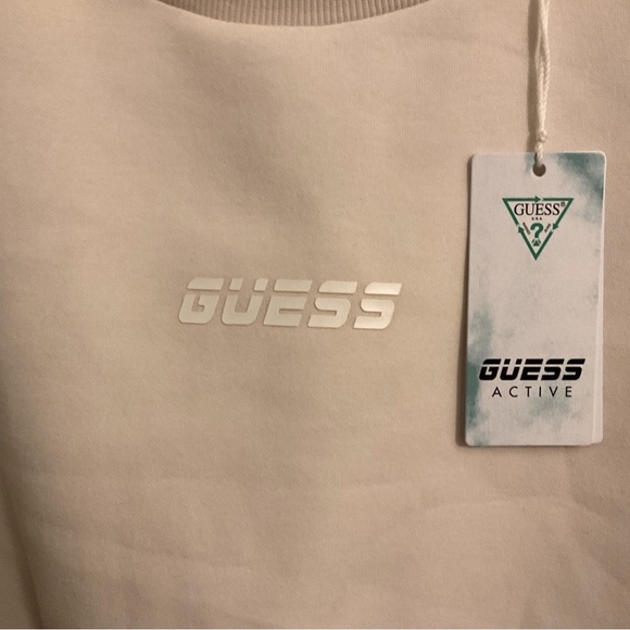 Guess sweater size small made with organic cotton Sweat Crewneck Crop - Picture 4 of 10